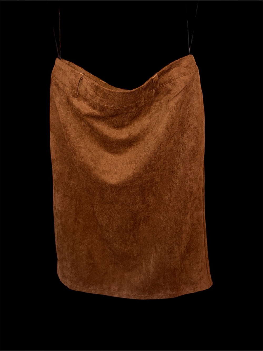 Cider Women’s Brown faux Suede Pencil Skirt new XS
